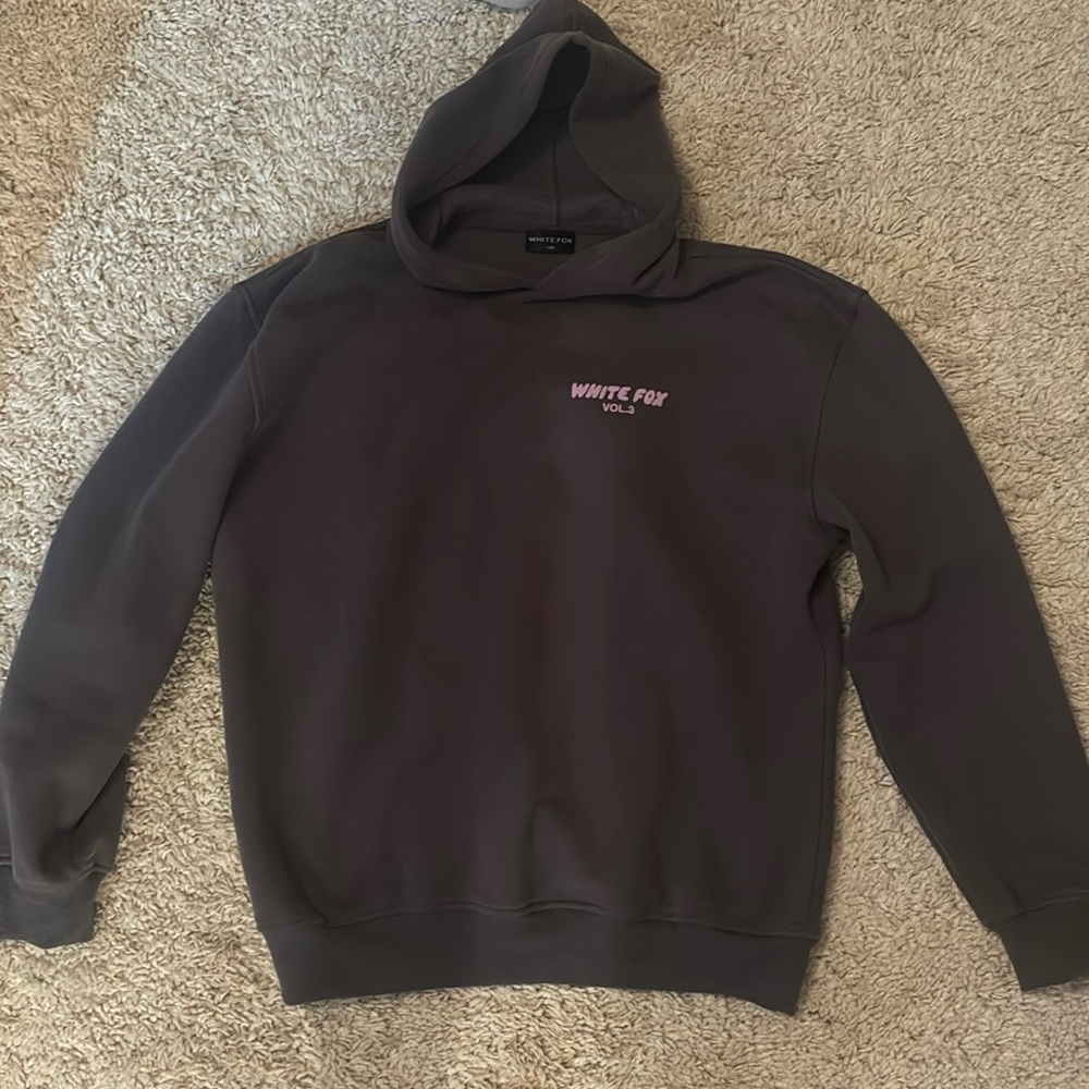 White fox hoodie
